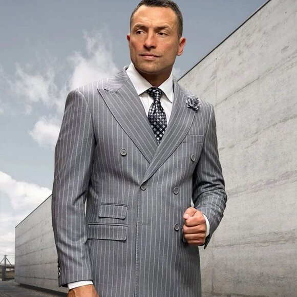 Statement Suit - Statement Italy Suit - Wool Suit - Statement Men's 2 Piece 100%